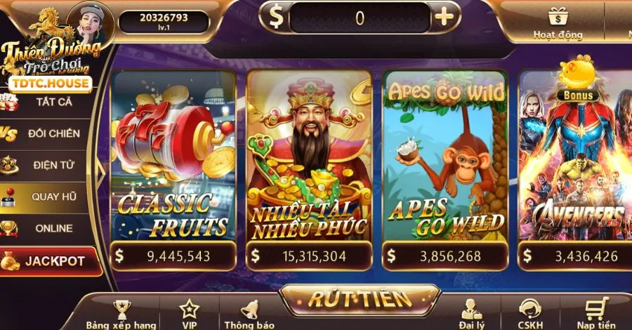 Hình ảnh máy đánh bạc (slot machine) với biểu tượng jackpot
